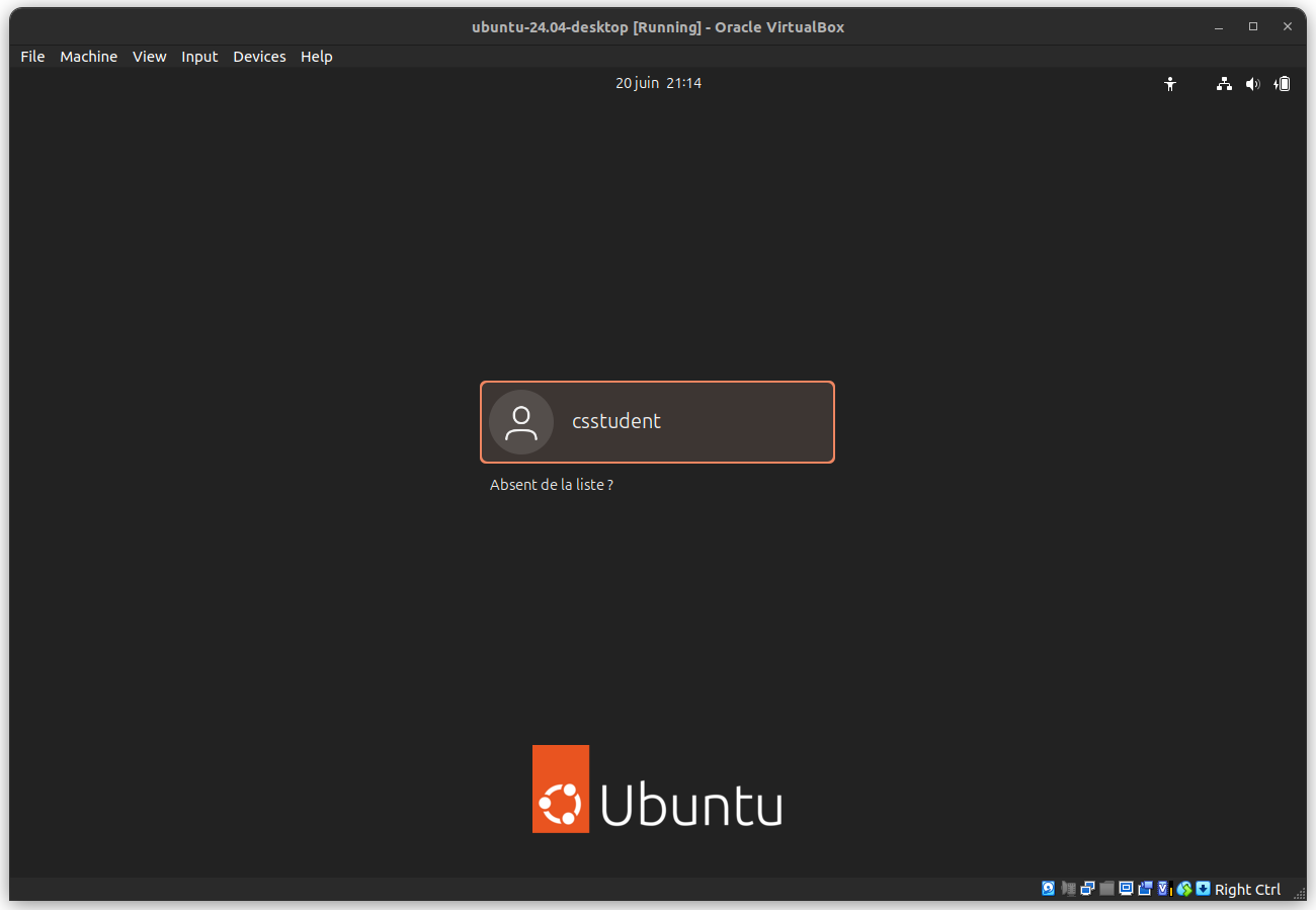 C’est parti, ubuntu est démarré